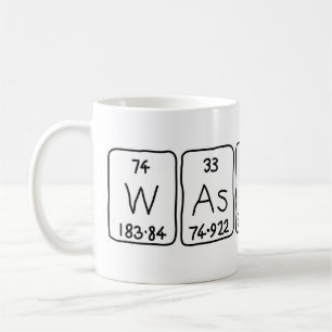 Taza De Café Wassup tabla periódica palabra mug