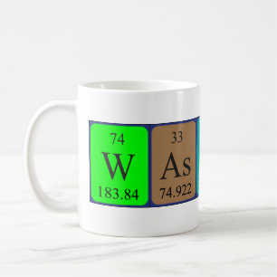 Taza De Café Wassup tabla periódica palabra mug