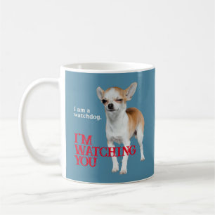 Taza De Café Watchdog Chihuahua - Personalizable