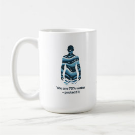Taza De Café Water Conservation Eco Awareness Design