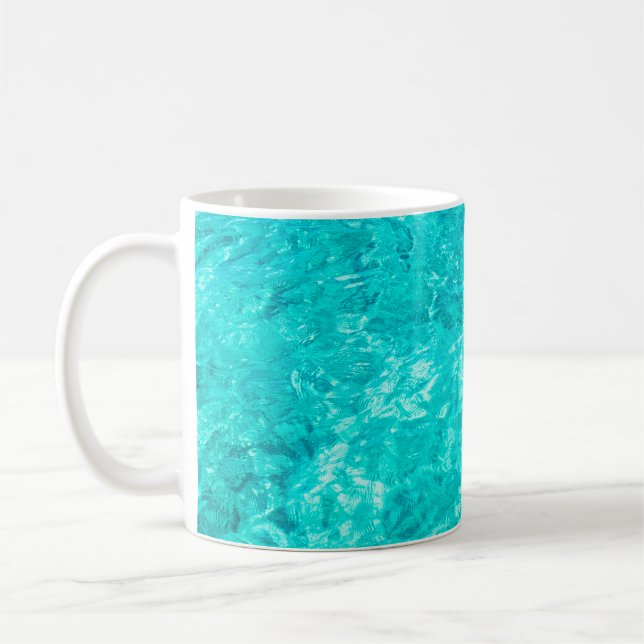 Taza De Café Water pool turquoise background (Izquierda)