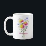 Taza De Café Watercolor Birth Flower Chrysanthemum Custom<br><div class="desc">Celebrate a special connection with our Watercolor Birth Flower Personalized Mug. Featuring a floral illustration that represents the unique beauty of their birth month, this mug blends artistic flair with everyday functionality. The soft, ethereal watercolor textures pop against the crisp ceramic, creating a piece that feels more like a work...</div>
