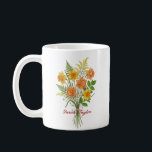 Taza De Café Watercolor Birth Flower Daffodil Personalized Mug<br><div class="desc">Celebrate a special connection with our Watercolor Birth Flower Personalized Mug. Featuring a floral illustration that represents the unique beauty of their birth month, this mug blends artistic flair with everyday functionality. The soft, ethereal watercolor textures pop against the crisp ceramic, creating a piece that feels more like a work...</div>