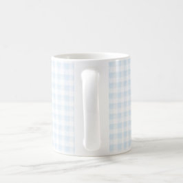 Taza De Café Watercolor Blue Gingham Coffee Mug