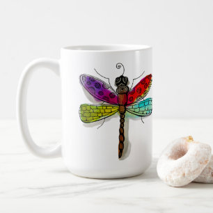 Taza De Café Watercolor Dragonfly Coffee Mug
