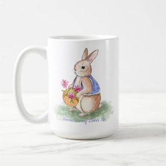 Taza De Café Watercolor Easter Bunny