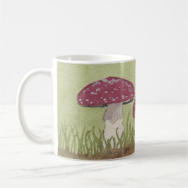Taza De Café Watercolor Fly Agaric Mushrooms Coffee Mug