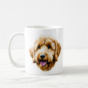 Taza De Café Watercolor Goldendoodle