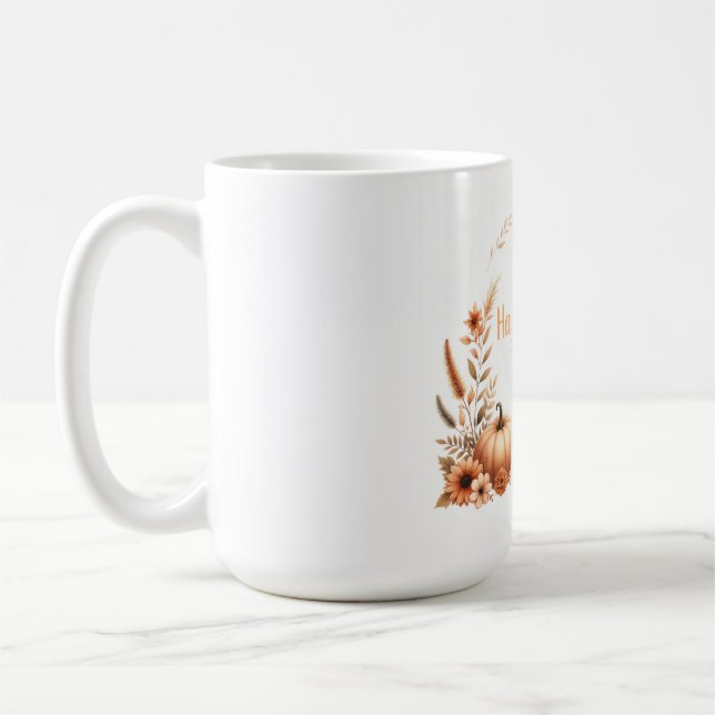 Taza De Café Watercolor Happy Fall (Izquierda)