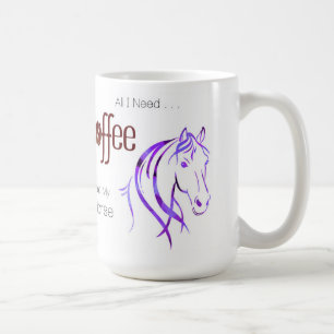 Taza De Café Watercolor Horse Lover