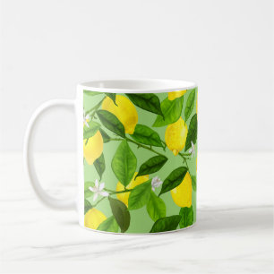 Taza De Café Watercolor Lemon 3