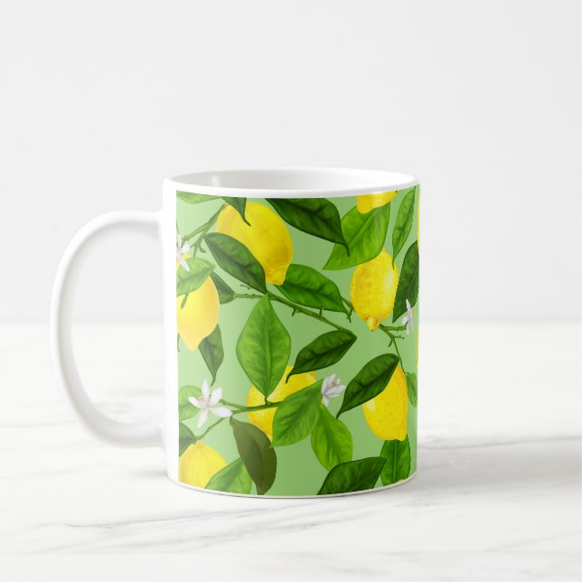Taza De Café Watercolor Lemon 3 (Izquierda)