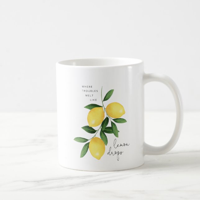 TAZA DE CAFÉ WATERCOLOR LEMONS (Derecha)