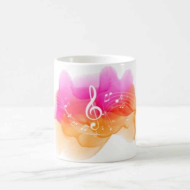 Taza De Café Watercolor Music (Centro)