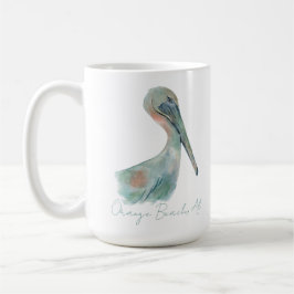 Taza De Café Watercolor Pelican