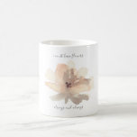 Taza De Café Watercolor Rubor Floral Monet Coffee Mug<br><div class="desc">El bonito diseño de la acuarela luce una delicada peonía y un poema de Claude Monet: "Debo tener flores,  siempre y siempre". Impresionante idea de regalo para cualquier ocasión especial.</div>