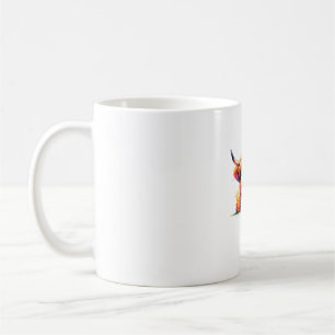 Taza De Café Watercolor Scottish Highland Cow Birthday Essentia