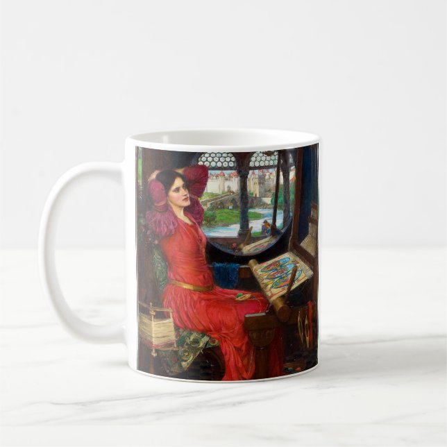 Taza De Café Waterhouse I Am Half-Sick of Shadows (Izquierda)