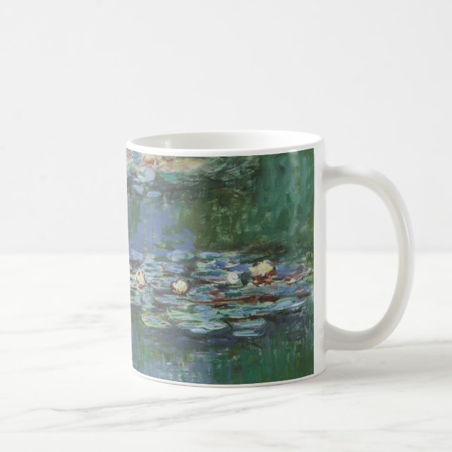 Taza De Café Waterlilies por Claude Monet, Flores de época (Derecha)