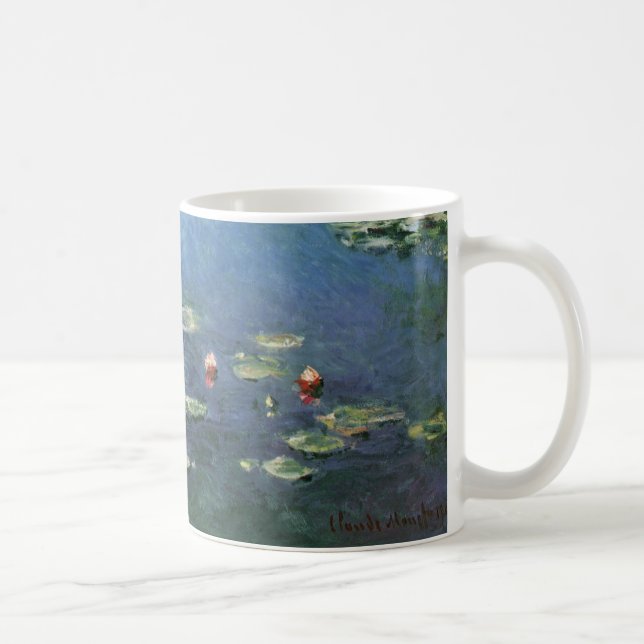 Taza De Café Waterlilies por Claude Monet, Flores de época (Derecha)