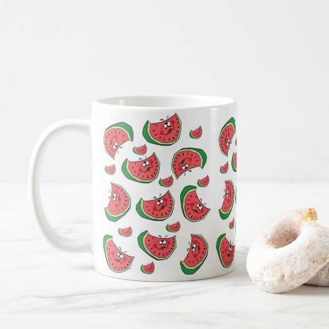 Taza De Café Watermelon Fun Mug (Con donut)