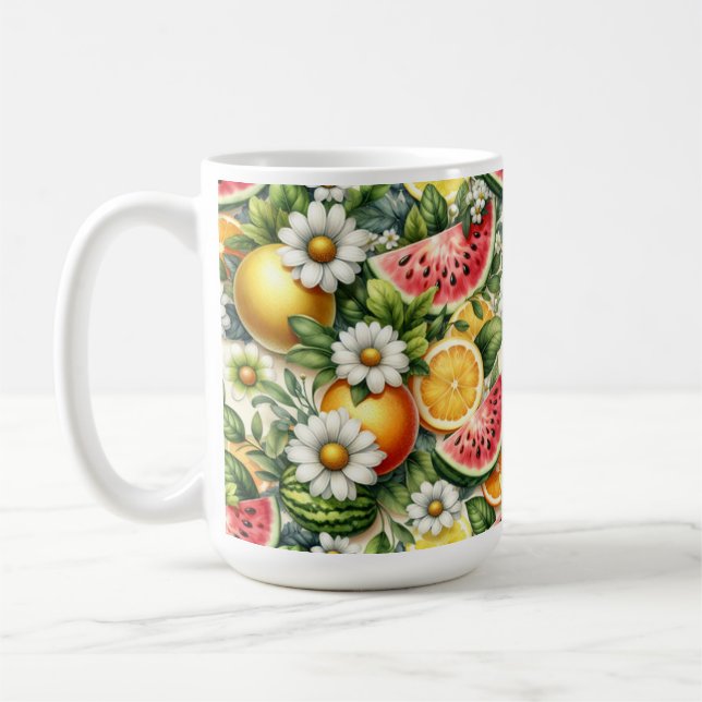 Taza De Café Watermelon Mug, Summer Mug, Design Lemon Coffee (Izquierda)