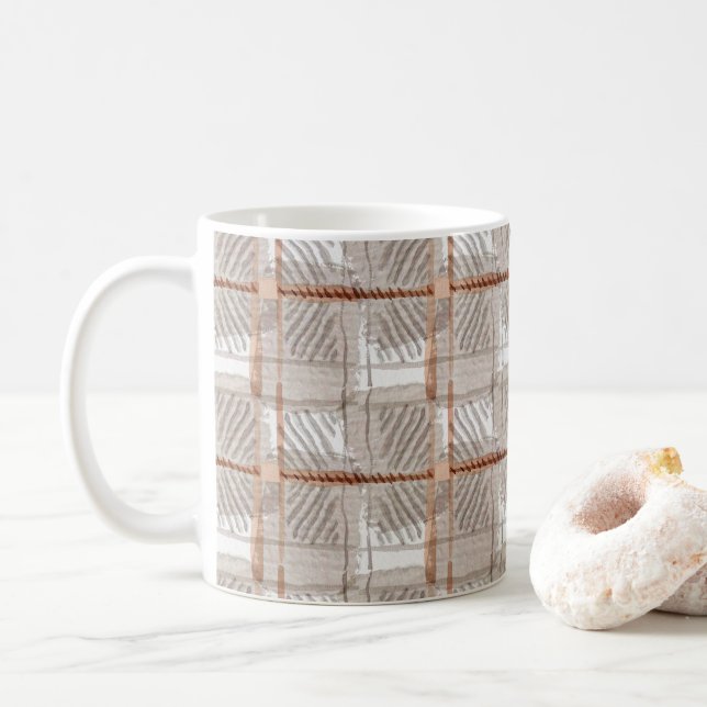 Taza De Café Watertaupe Tartan Mug (Con donut)