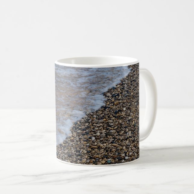 Taza De Café Wave Ashore Painterly Coffee Mug (Anverso derecho)