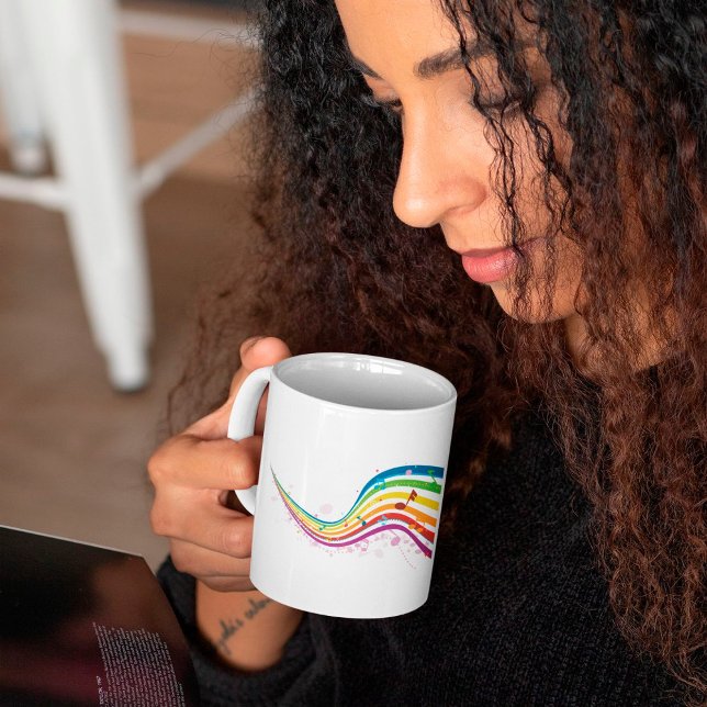 Taza De Café Wave Mug de música arcoiris (Subido por el creador)