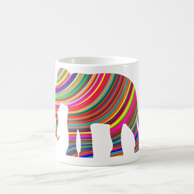 Taza De Café Waves Prisioneras Elephant Coffee Mug (Centro)
