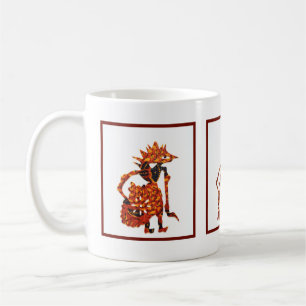 Taza De Café Wayang en Batik