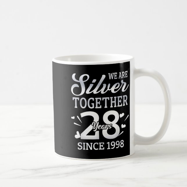 Taza De Café We Are Together 28 Years Couple Anniversary Since  (Derecha)