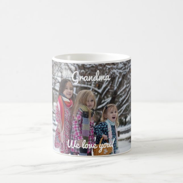 Taza De Café WE LOVE YOU! Kundenspezifische Foto Tasse, 325 ml (Centro)
