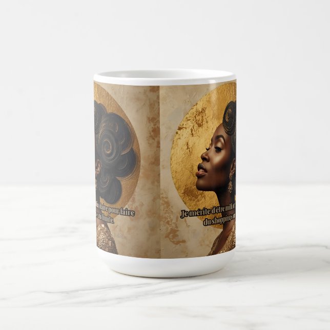 Taza De Café Wealth and Luxury Mindset Inspirational Print (Centro)