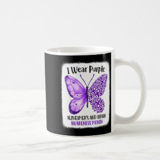 Taza De Café Wear purple alzheimer's and brain awareness month