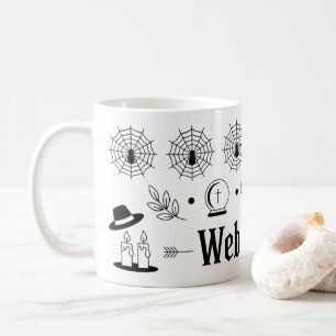 Taza De Café Web de Mentiras Mug Creepy divertida Halloween