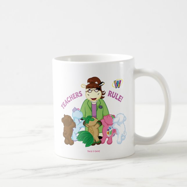 Taza De Café Webkinz: ¡Regla de los profesores! (Derecha)