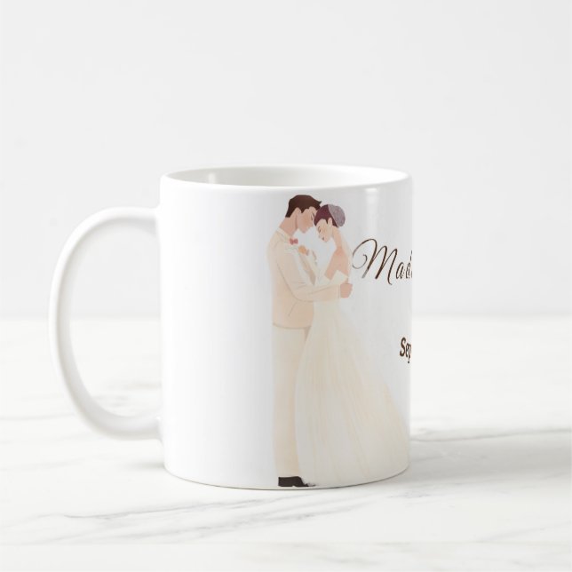 Taza De Café Wedding ceramic mug  (Izquierda)