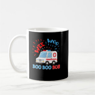 Taza De Café Wee Woo Boo Bus Ambulance Funny EMS EMT Parame
