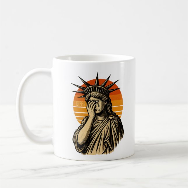Taza De Café Weeping Liberty Mug (Izquierda)