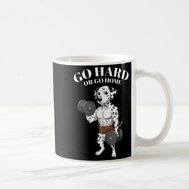 Taza De Café Weightlifting Quotes, Go Hard, Train Hard Bodybuil (Derecha)