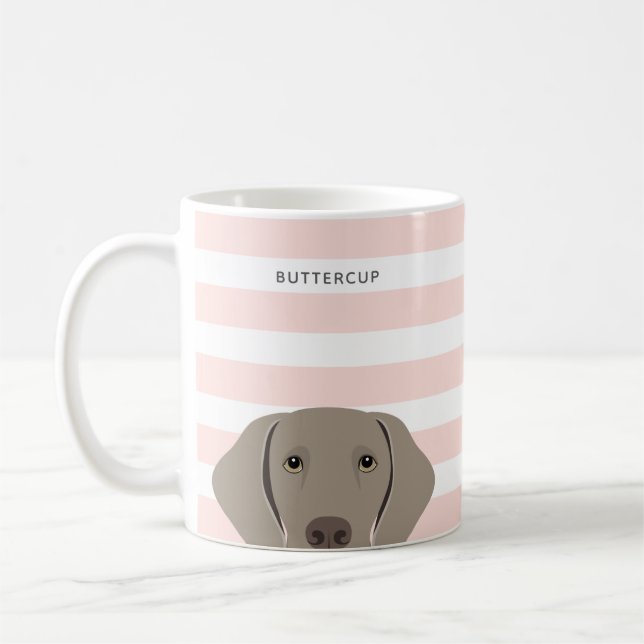 Taza De Café Weimaraner Mugs (Izquierda)