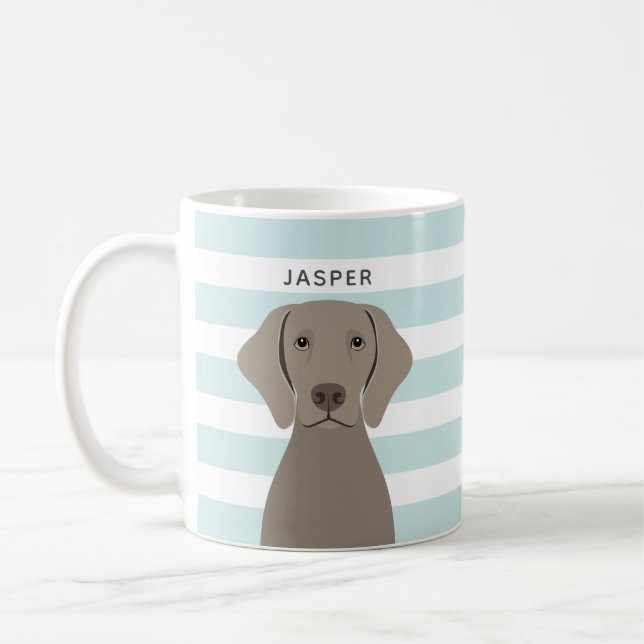 Taza De Café Weimaraner Mugs (Izquierda)
