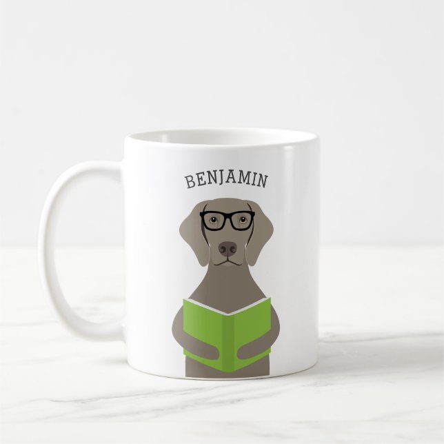Taza De Café Weimaraner Mugs (Izquierda)