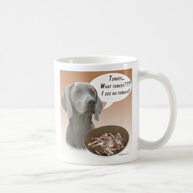 Taza De Café Weimaraner Turkey (Derecha)