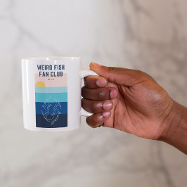 Taza De Café Weird Fan Club Moderno Ocean Sunrise Mug