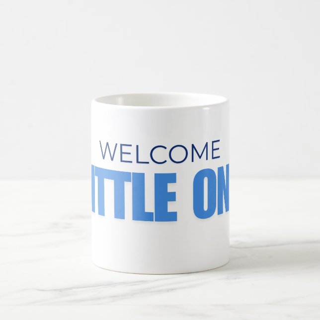 Taza De Café Welcome Little One Baby Boy Mug (Centro)