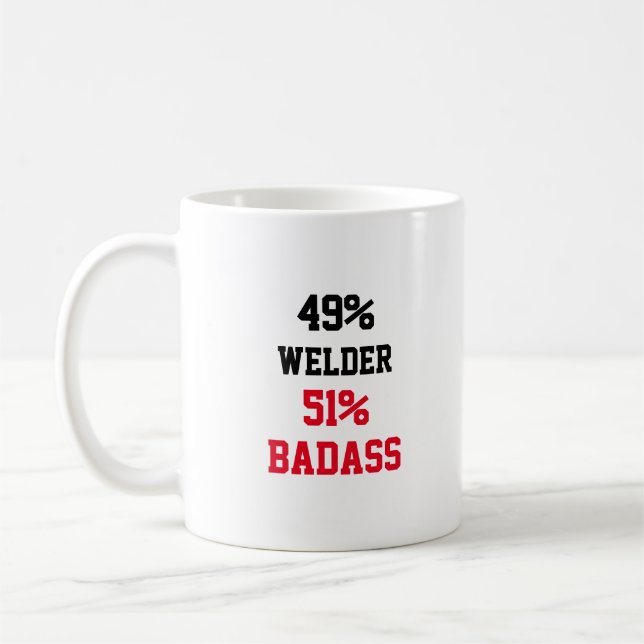 Taza De Café Welder Badass (Izquierda)