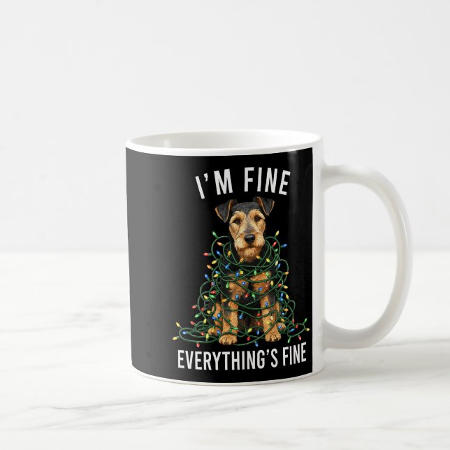 Taza De Café Welerrier Christmas I'm Fine Everything Is Fine Pr (Derecha)