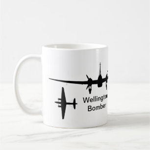 Taza De Café Wellington Bomber, Silhouette Mug